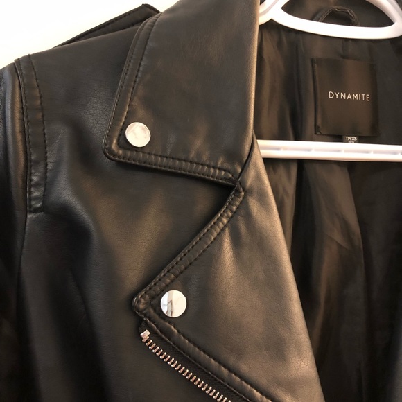 Dynamite Faux Leather Jacket - Kennedy Jacket - Picture 6 of 10